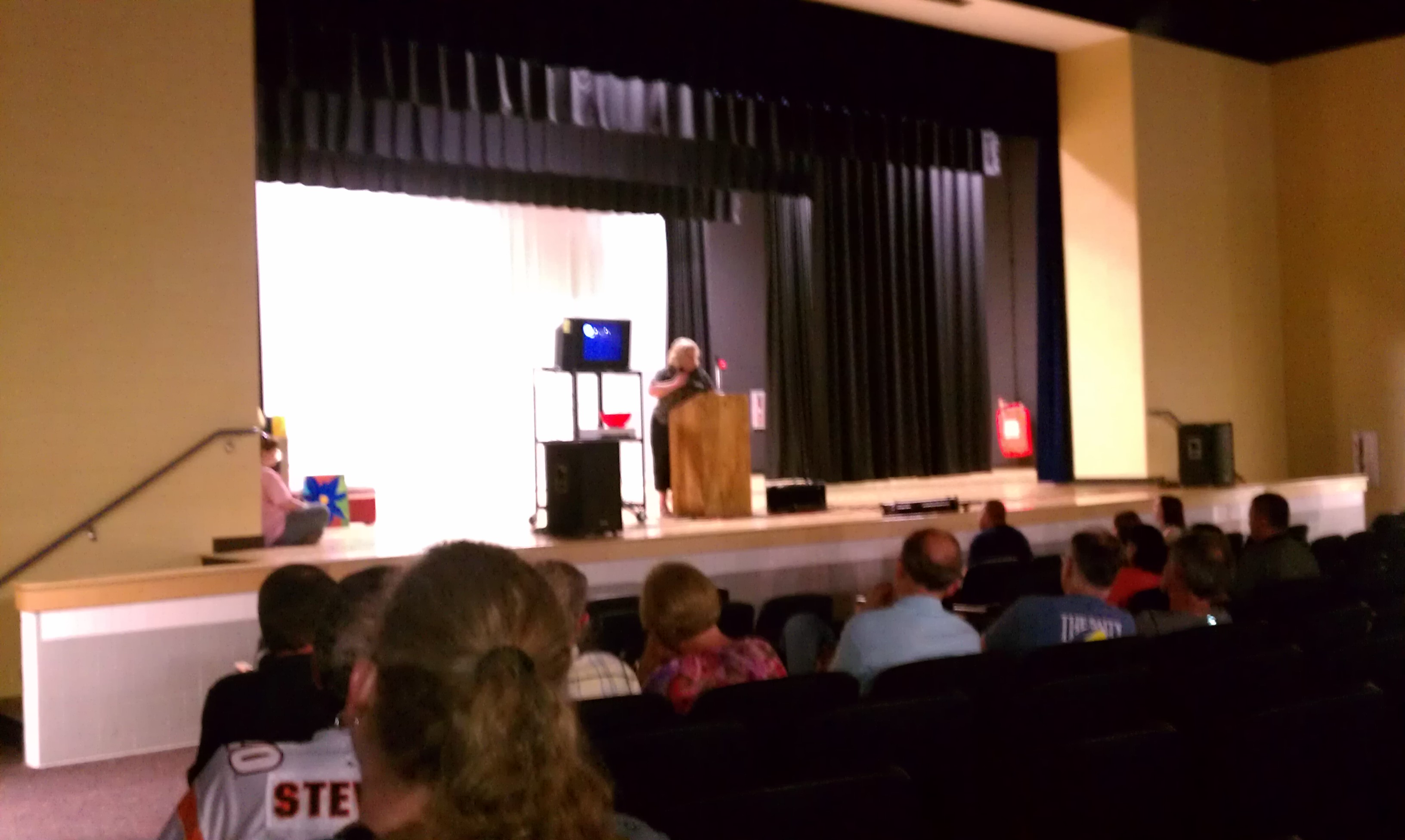 group in the auditorium